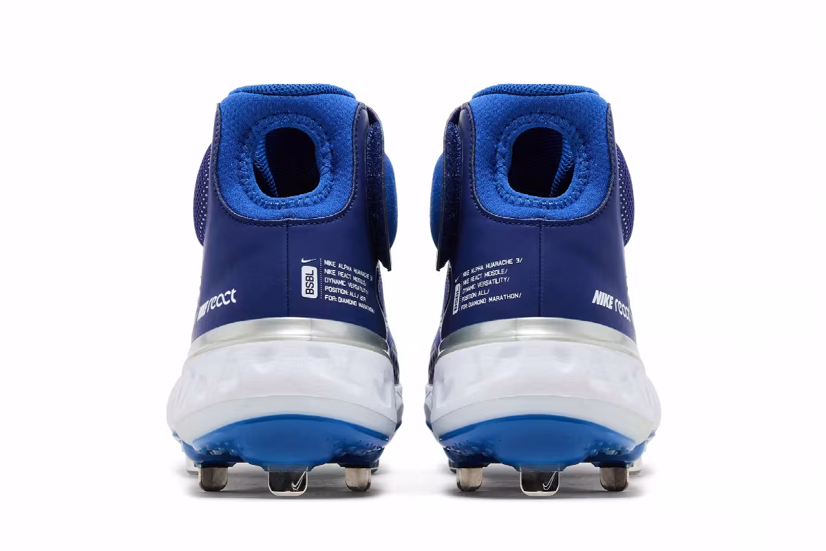 Nike Alpha Huarache Elite 3 Mid Game Royal, view 7