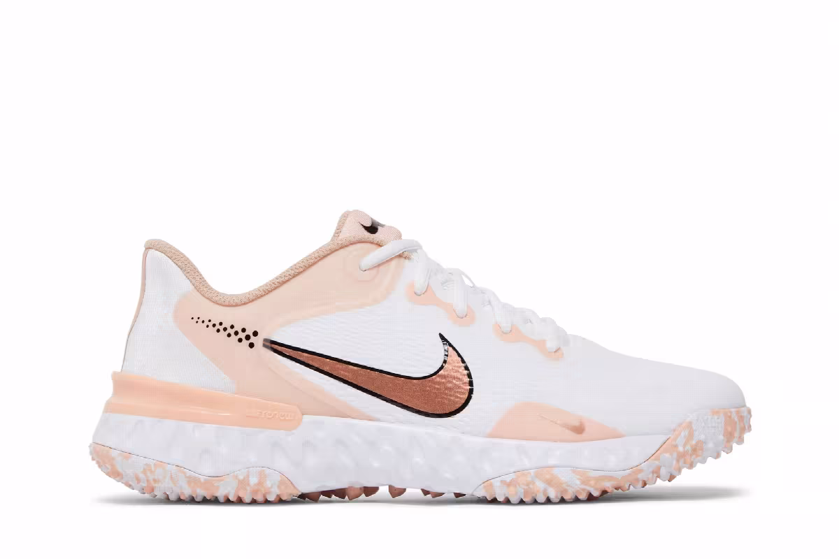 Nike Women's Alpha Huarache Elite 3 Turf White Arctic Orange, view 2