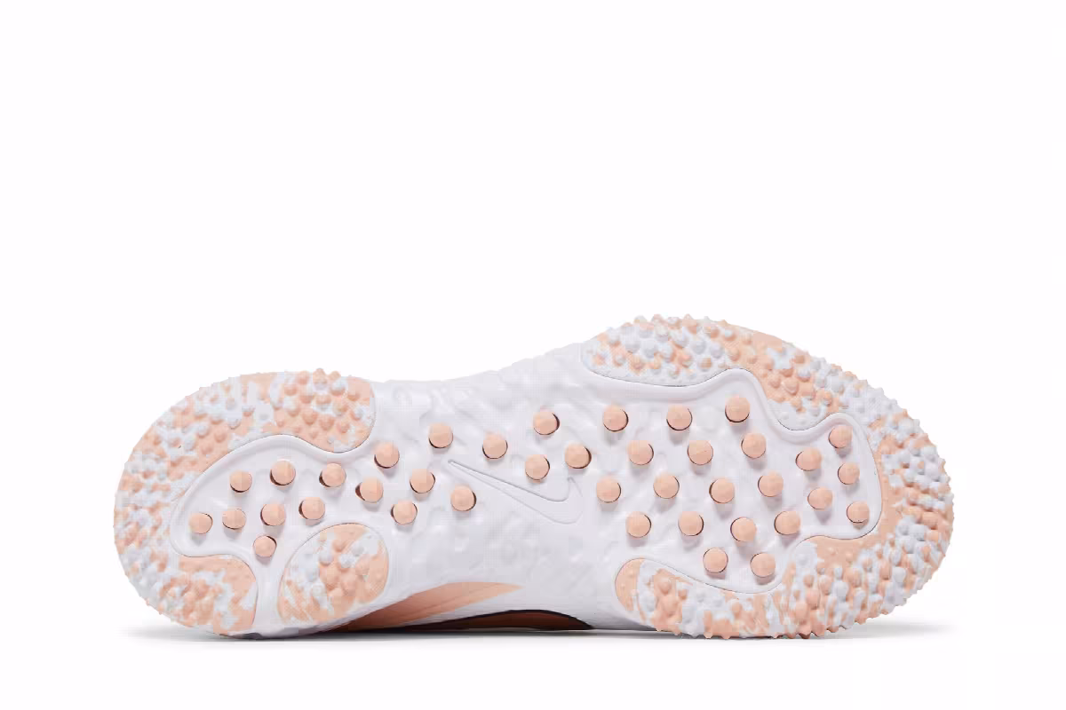 Nike Women's Alpha Huarache Elite 3 Turf White Arctic Orange, view 5