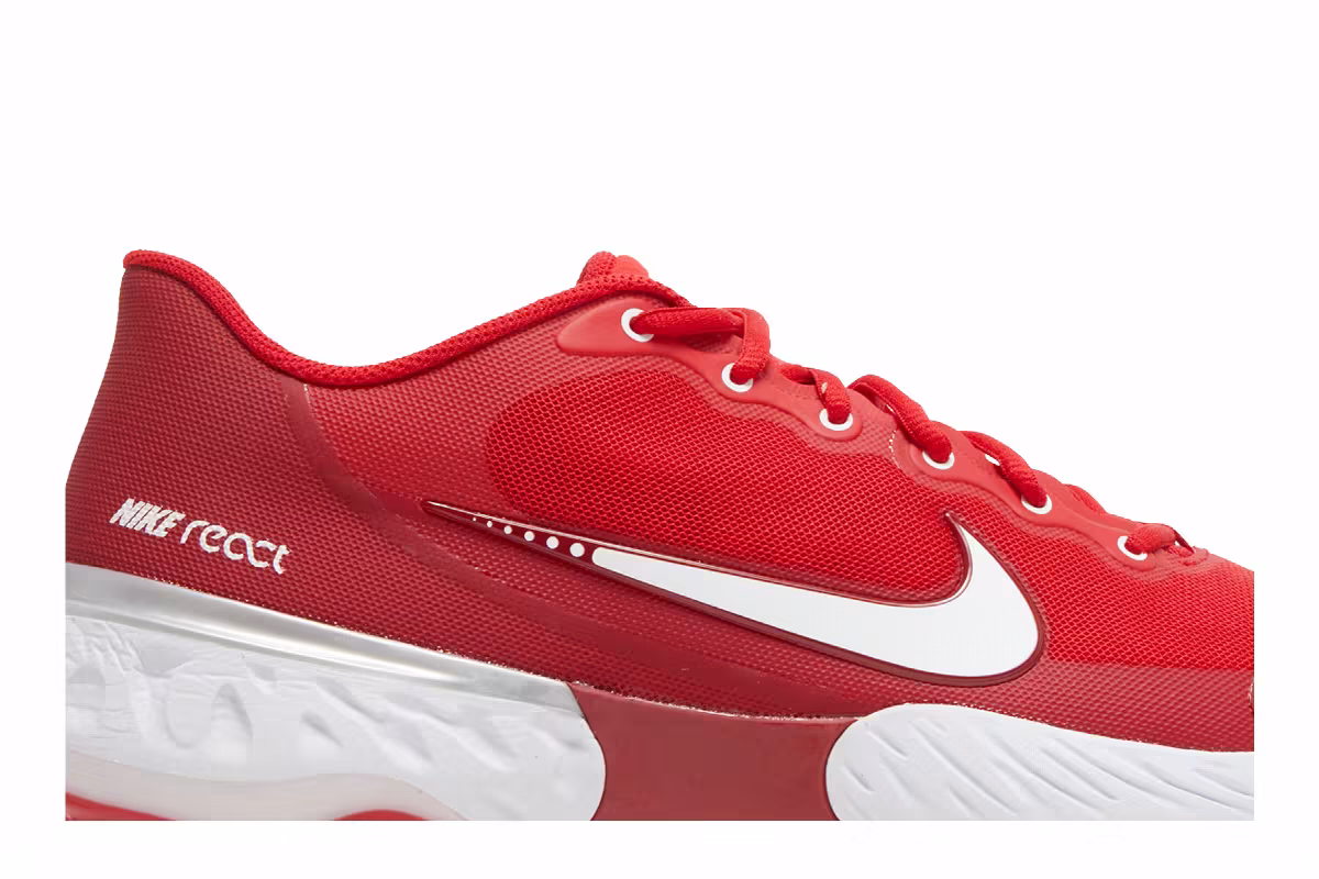 Nike Alpha Huarache Elite 3 Low University Red, view 3