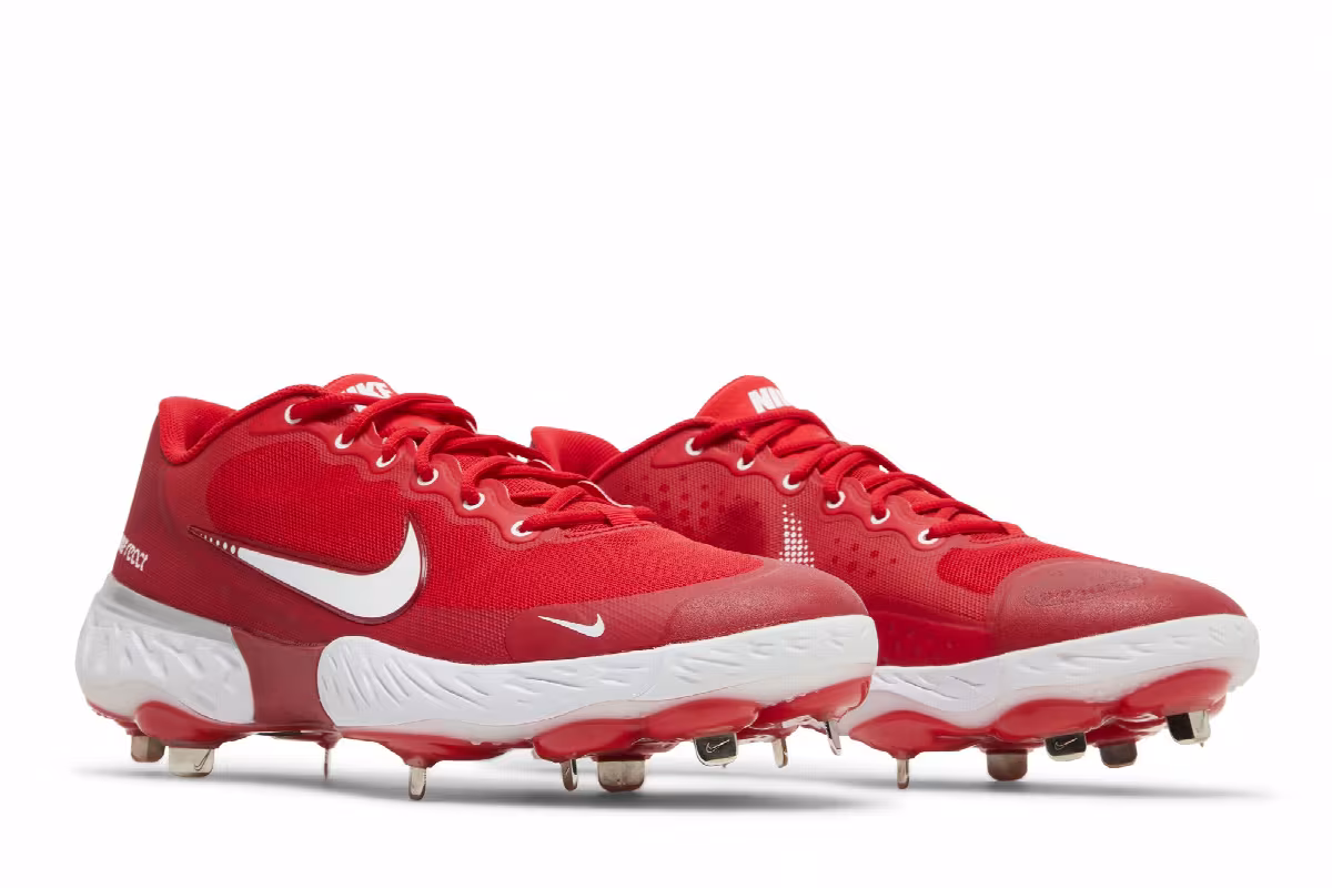 Nike Alpha Huarache Elite 3 Low University Red, view 9