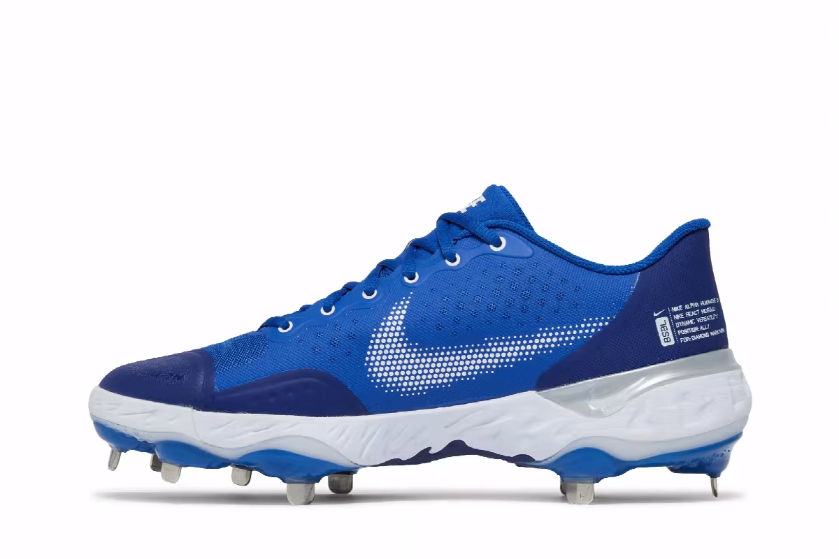 Nike Alpha Huarache Elite 3 Low Game Royal, view 4