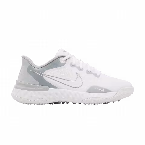 Nike Wmns Alpha Huarache Elite 3 Turf 'White Metallic Silver'