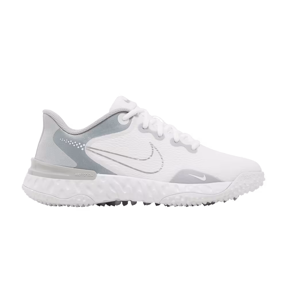 Nike Women's Alpha Huarache Elite 3 Turf White Metallic Silver