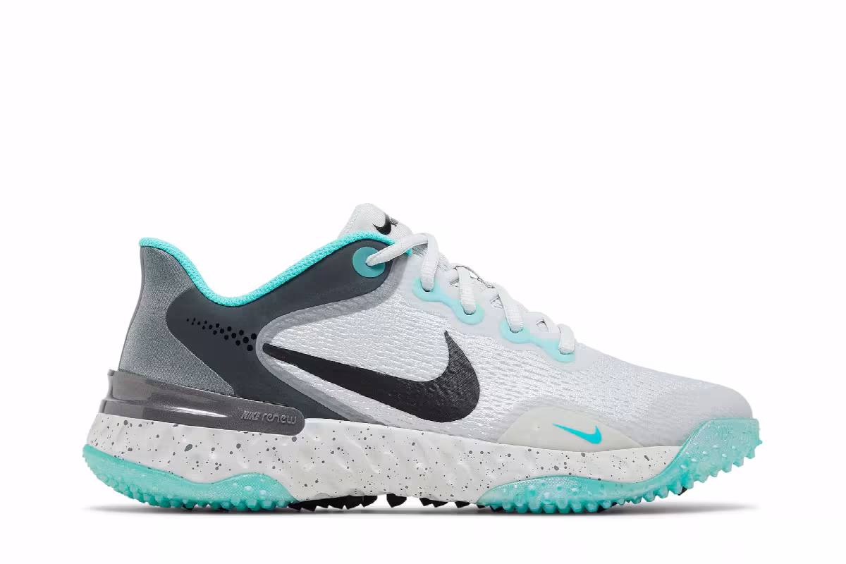 Nike Women's Alpha Huarache Elite 3 Turf Photon Dust Dynamic Turquoise, view 2