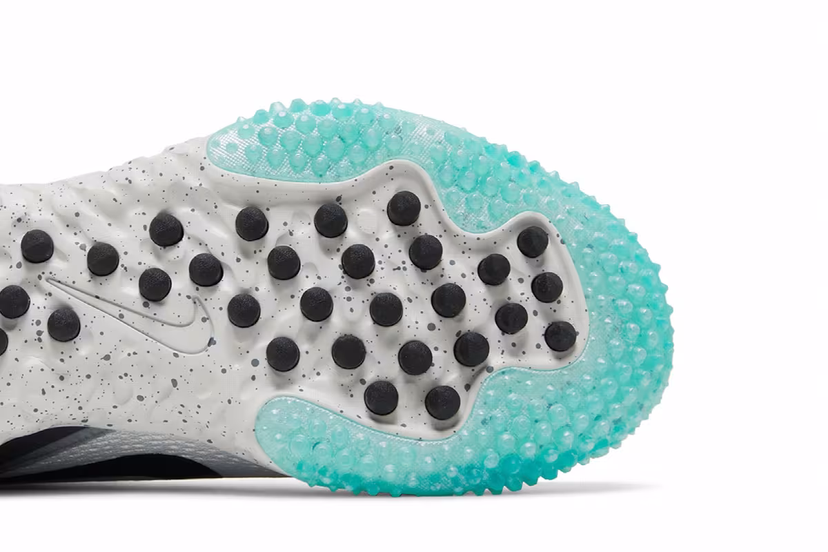 Nike Women's Alpha Huarache Elite 3 Turf Photon Dust Dynamic Turquoise, view 6