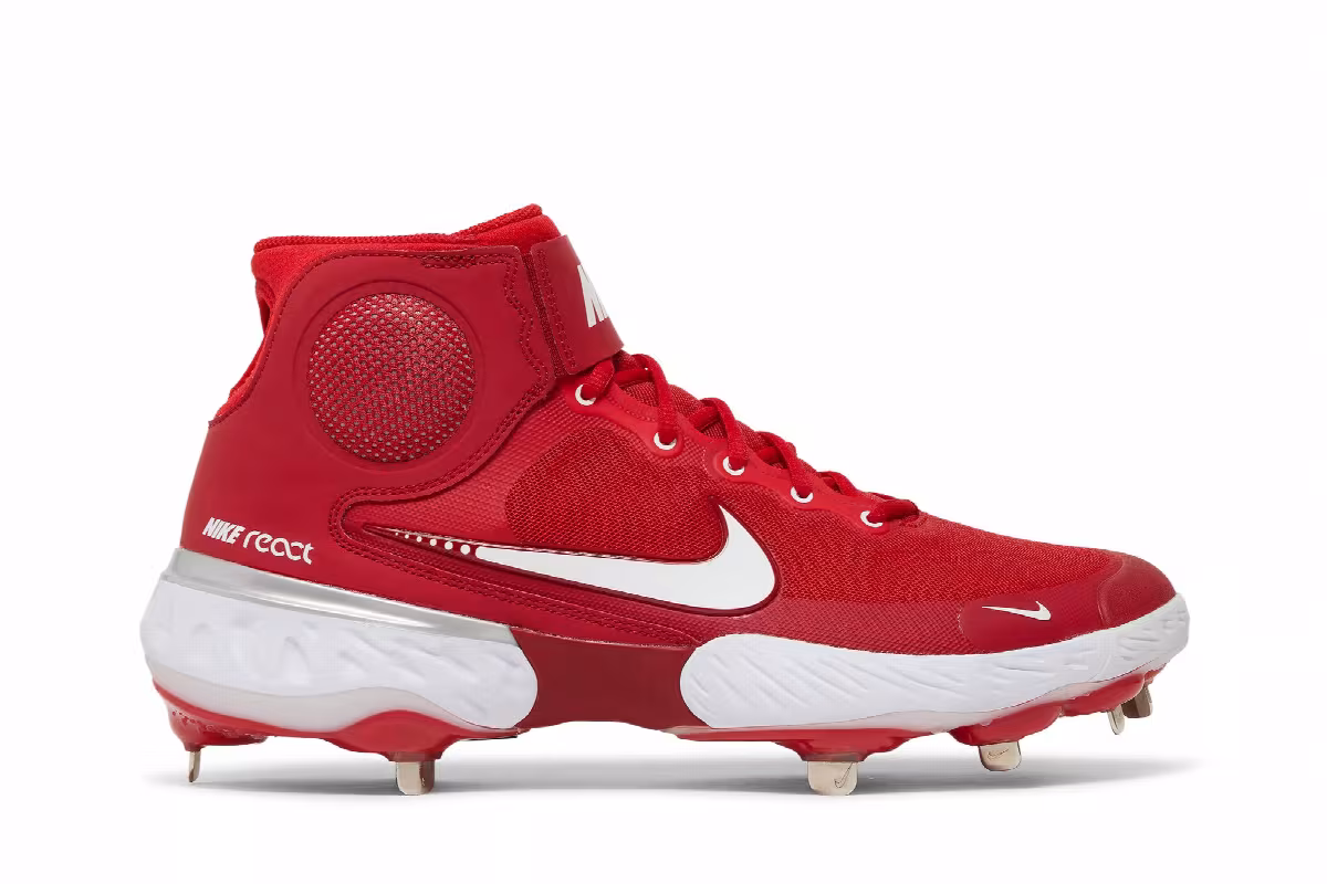 Nike Alpha Huarache Elite 3 Mid University Red, view 2