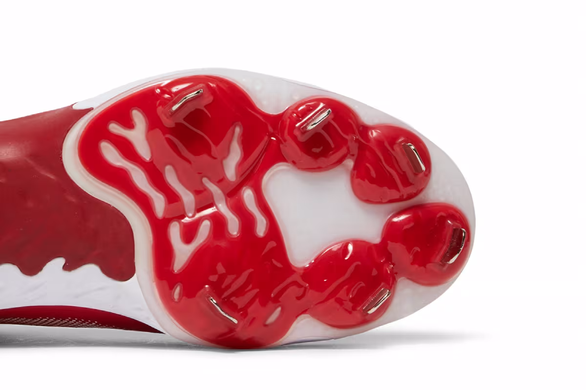 Nike Alpha Huarache Elite 3 Mid University Red, view 5