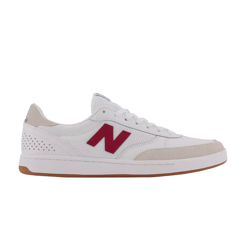 New Balance Numeric 440 White Burgundy