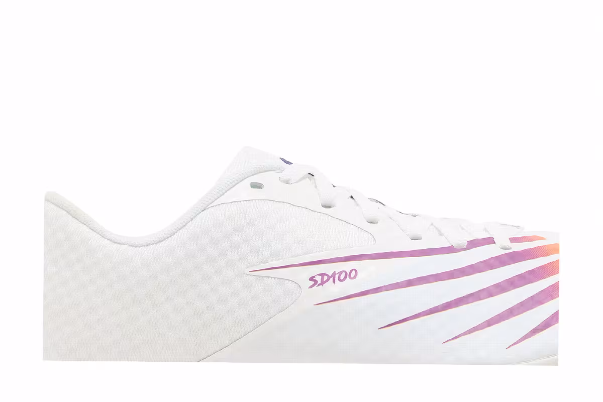 New Balance SD100v4 White Vibrant Apricot, view 3