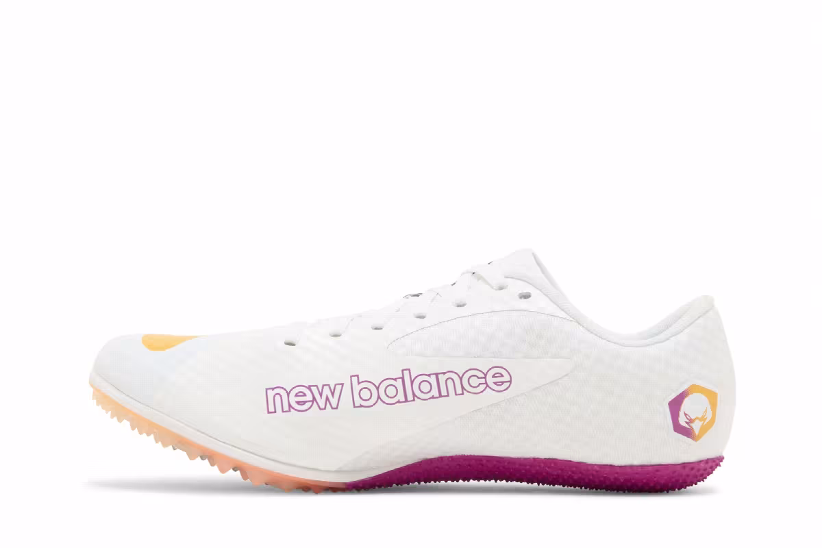 New Balance SD100v4 White Vibrant Apricot, view 4