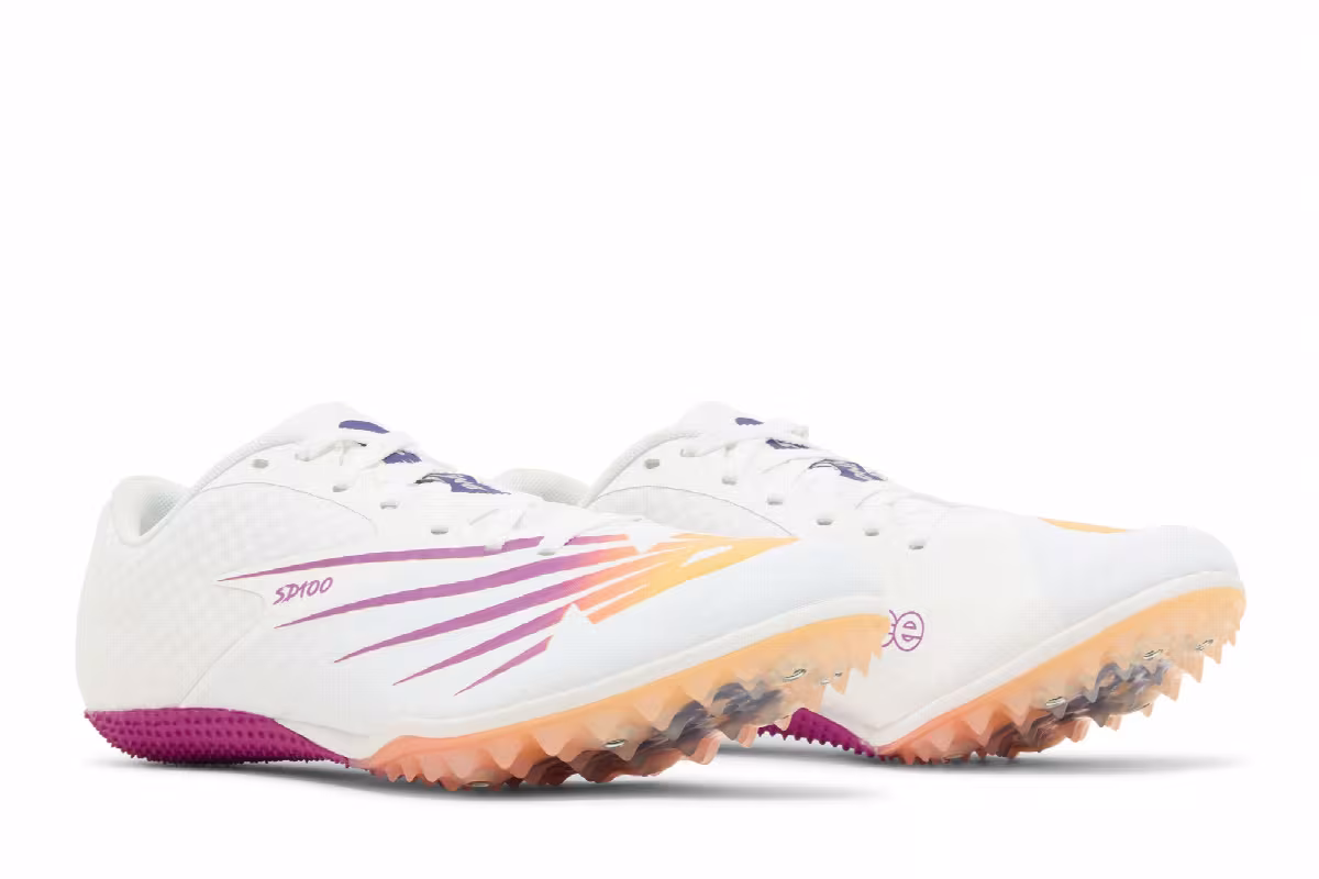 New Balance SD100v4 White Vibrant Apricot, view 9
