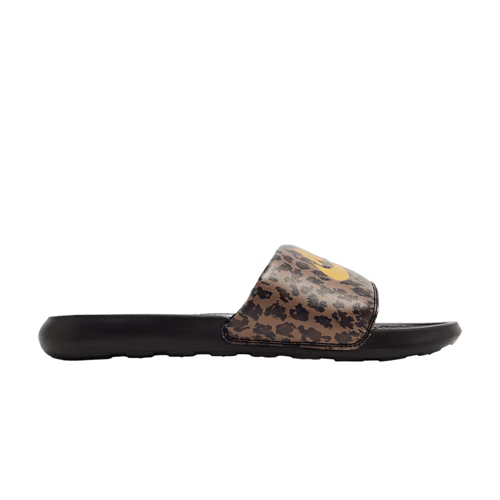 Nike Women's Victori One Printed Slide Leopard - Archaeo Brown