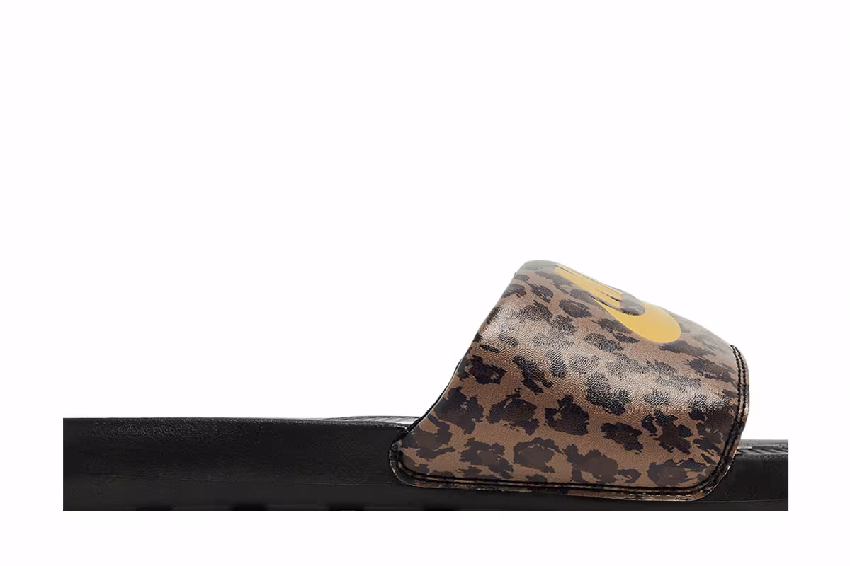 Nike Women's Victori One Printed Slide Leopard - Archaeo Brown, view 3