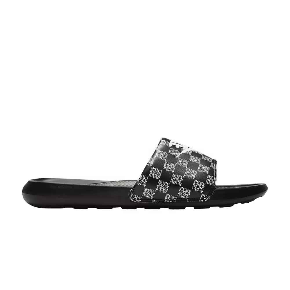 Nike Victori One Printed Slide Just Do It Checkered