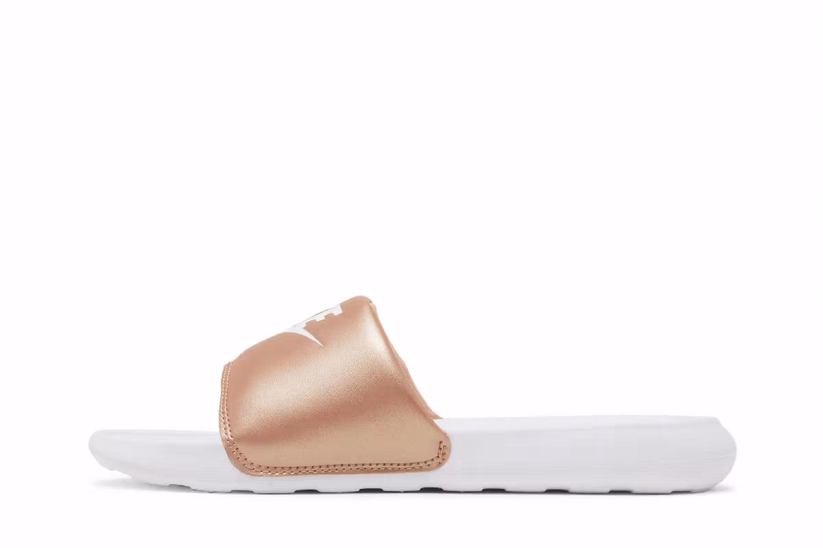 Nike Women's Victori One Slide Metallic Red Bronze, view 4