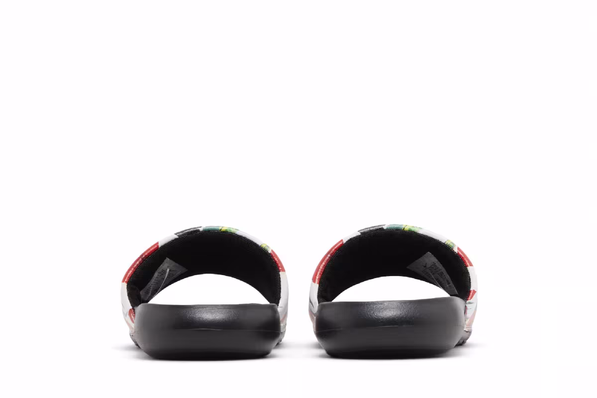 Nike Women's Victori One Printed Slide Floral - Black, view 7