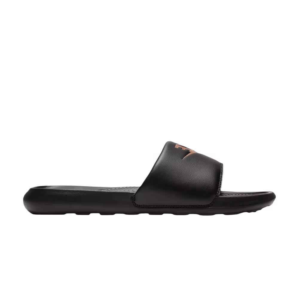 Nike Women's Victori One Slide Black Metallic Red Bronze