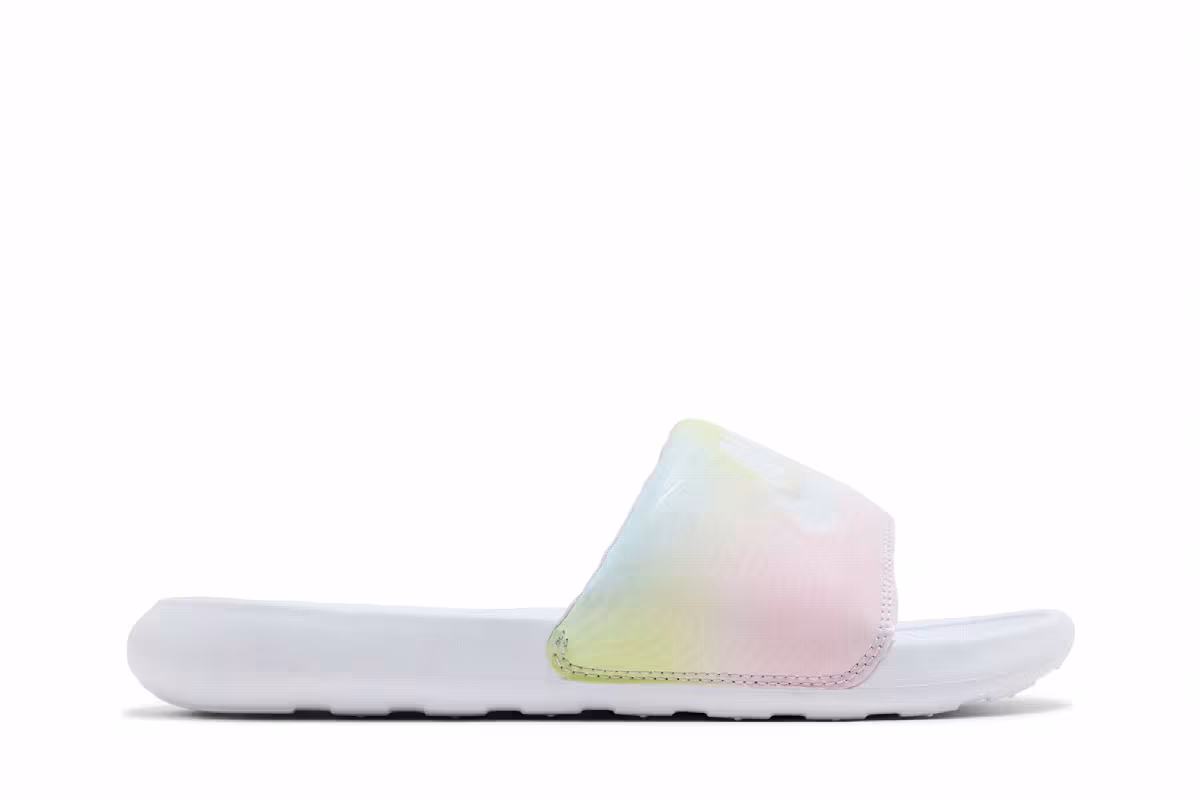 Nike Women's Victori One Printed Slide Pure Violet Gradient, view 2