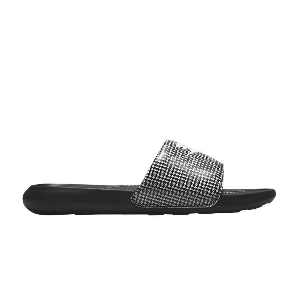Nike Women's Victori One Printed Slide Black Herringbone