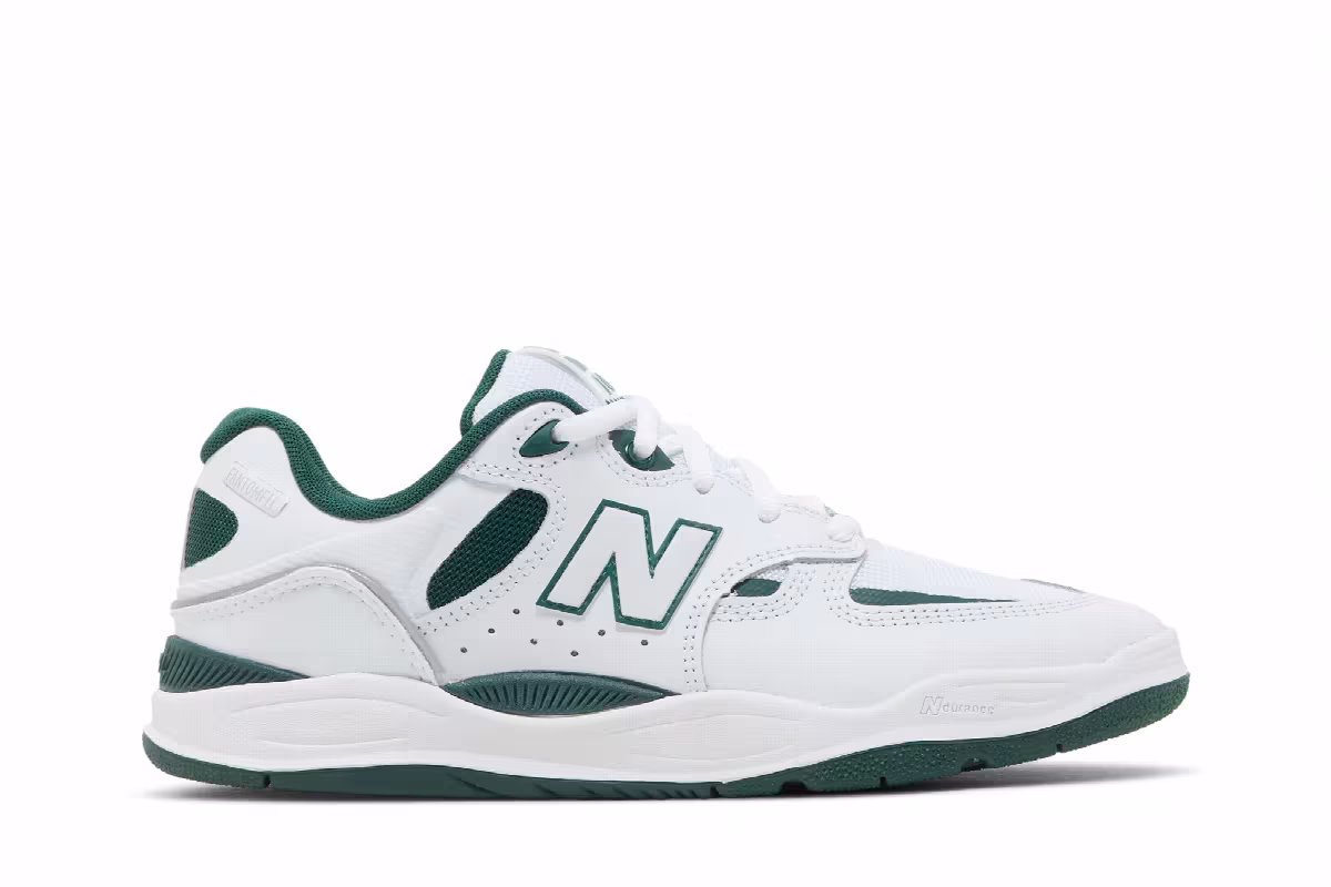 New Balance Numeric 1010 White Forest Green, view 2