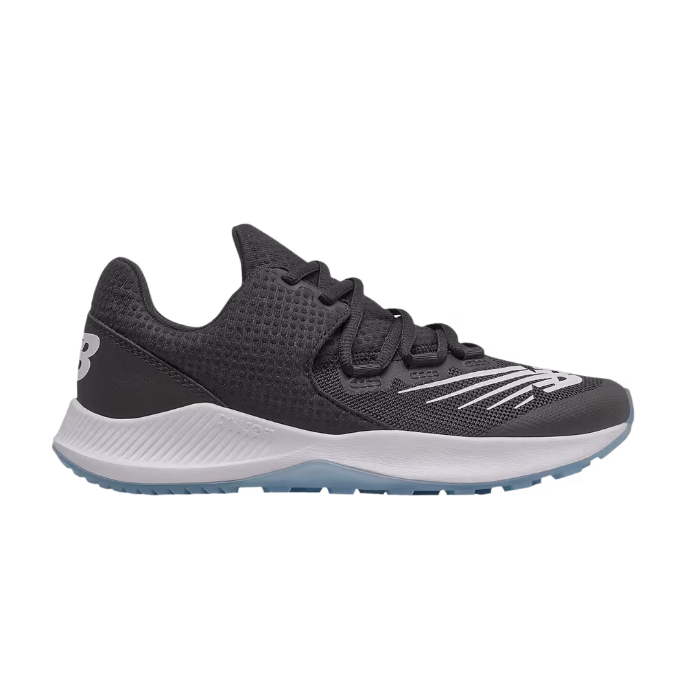 New Balance 4040v6 TF Big Kid Wide Black White
