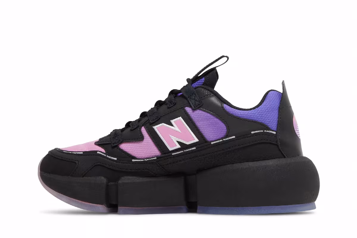Jaden Smith x New Balance Vision Racer Sunset Chaser - Black Mirage Violet, view 4