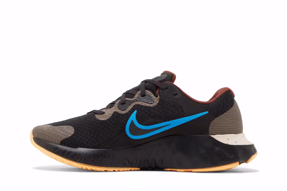 Nike Renew Run 2 Black Photo Blue, view 4