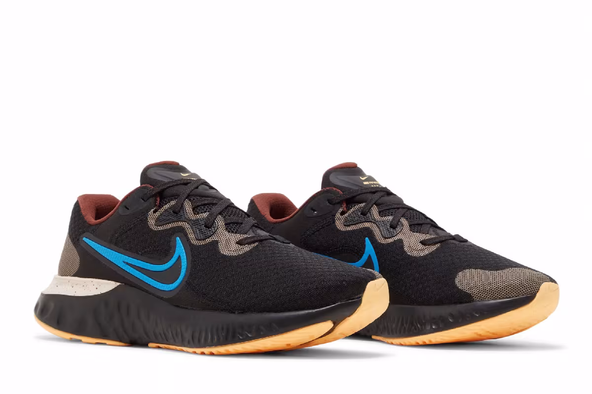 Nike Renew Run 2 Black Photo Blue, view 9