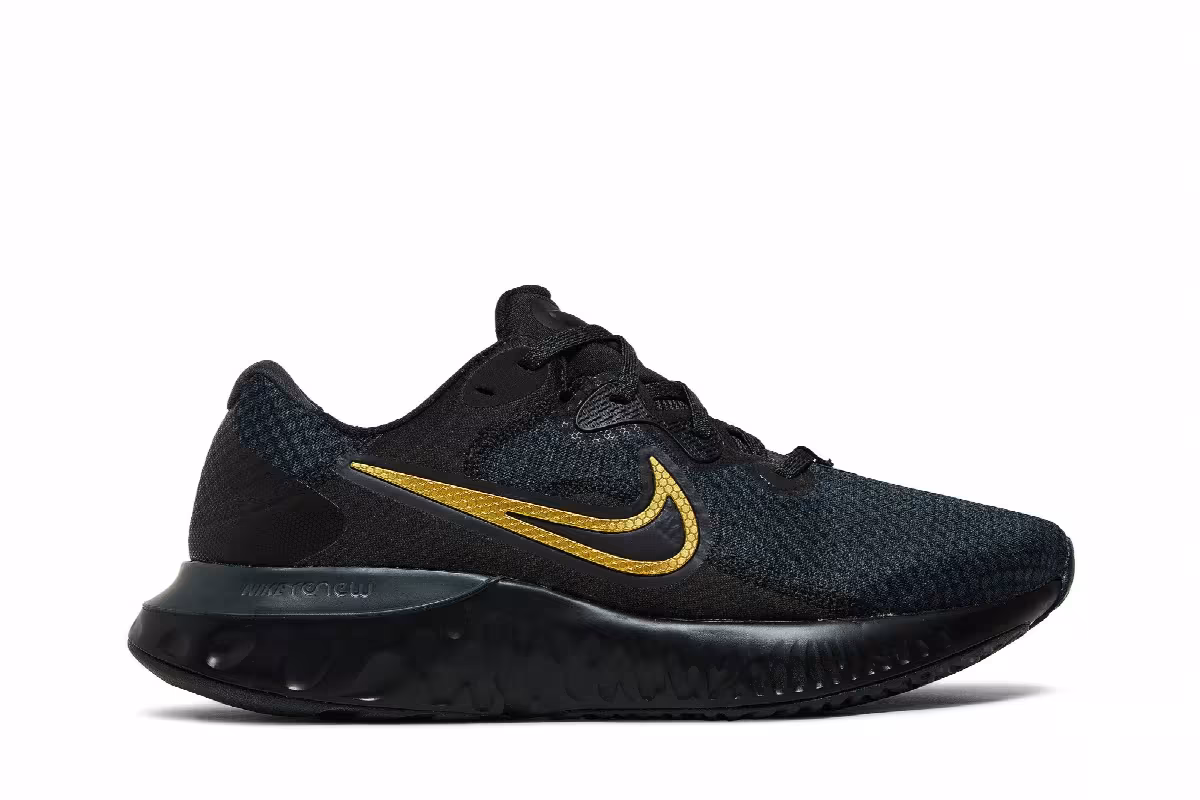 Nike Renew Run 2 Black Metallic Gold, view 2