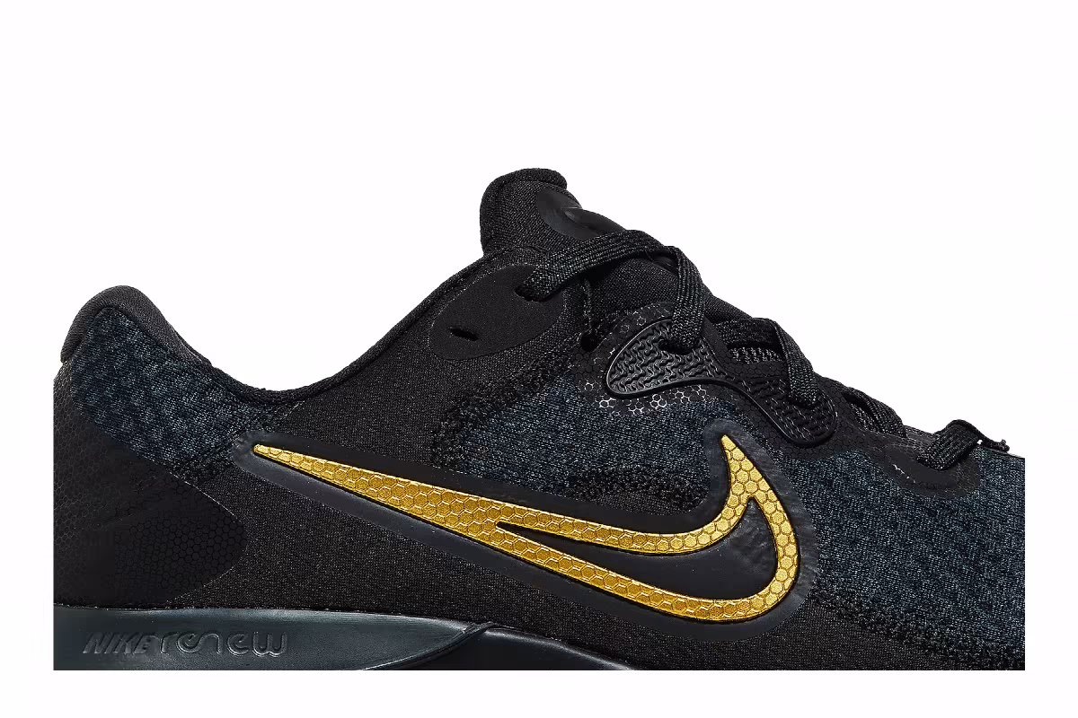 Nike Renew Run 2 Black Metallic Gold, view 3