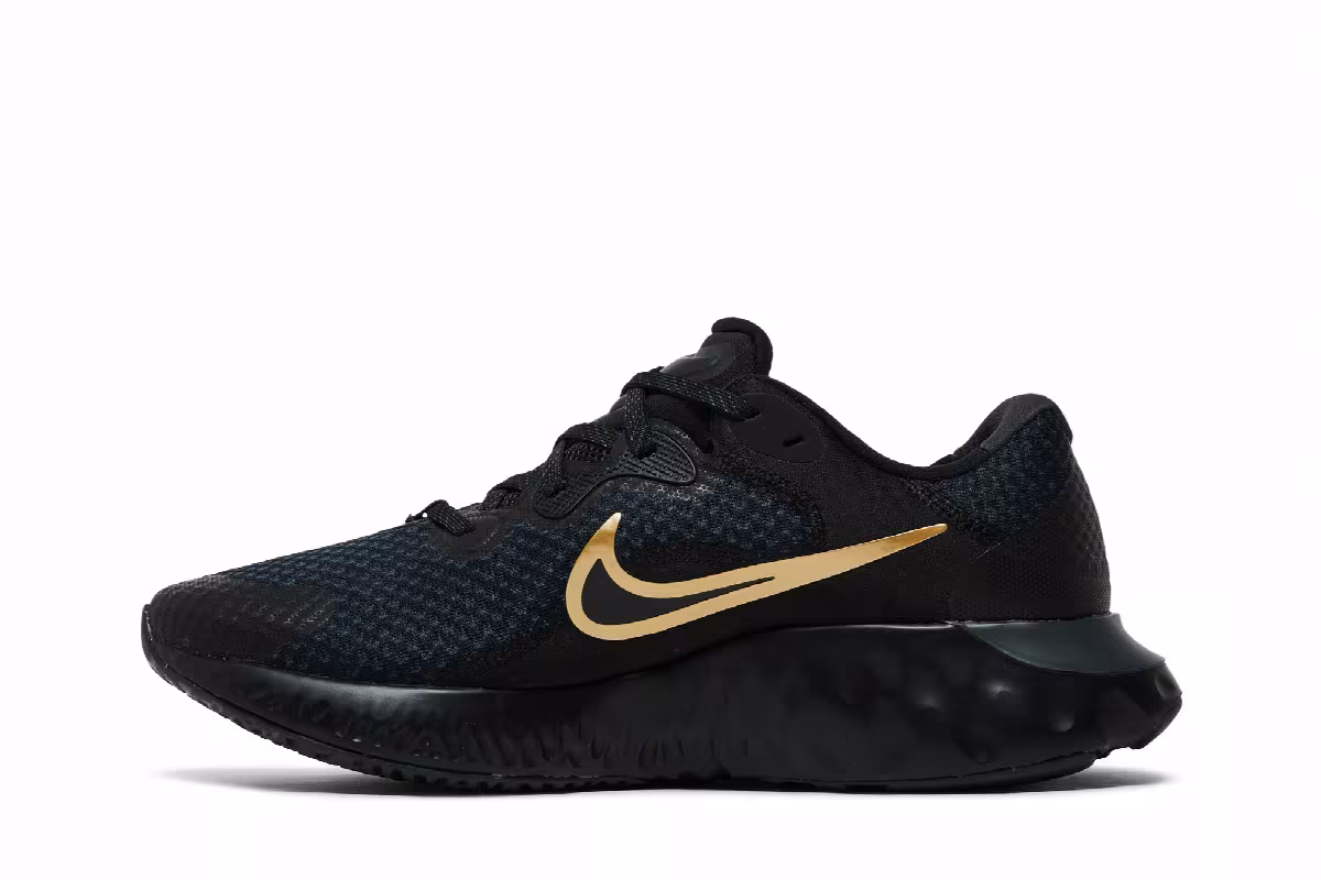 Nike Renew Run 2 Black Metallic Gold, view 4