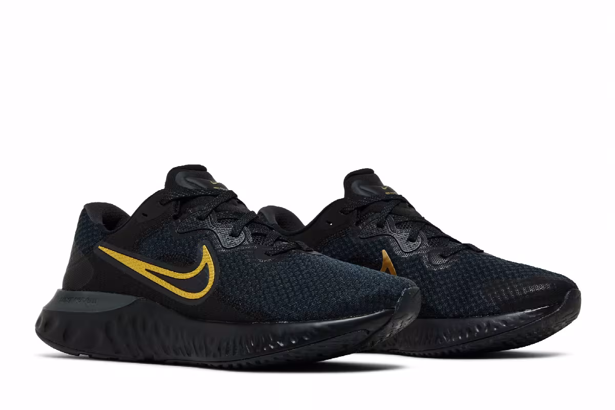 Nike Renew Run 2 Black Metallic Gold, view 9