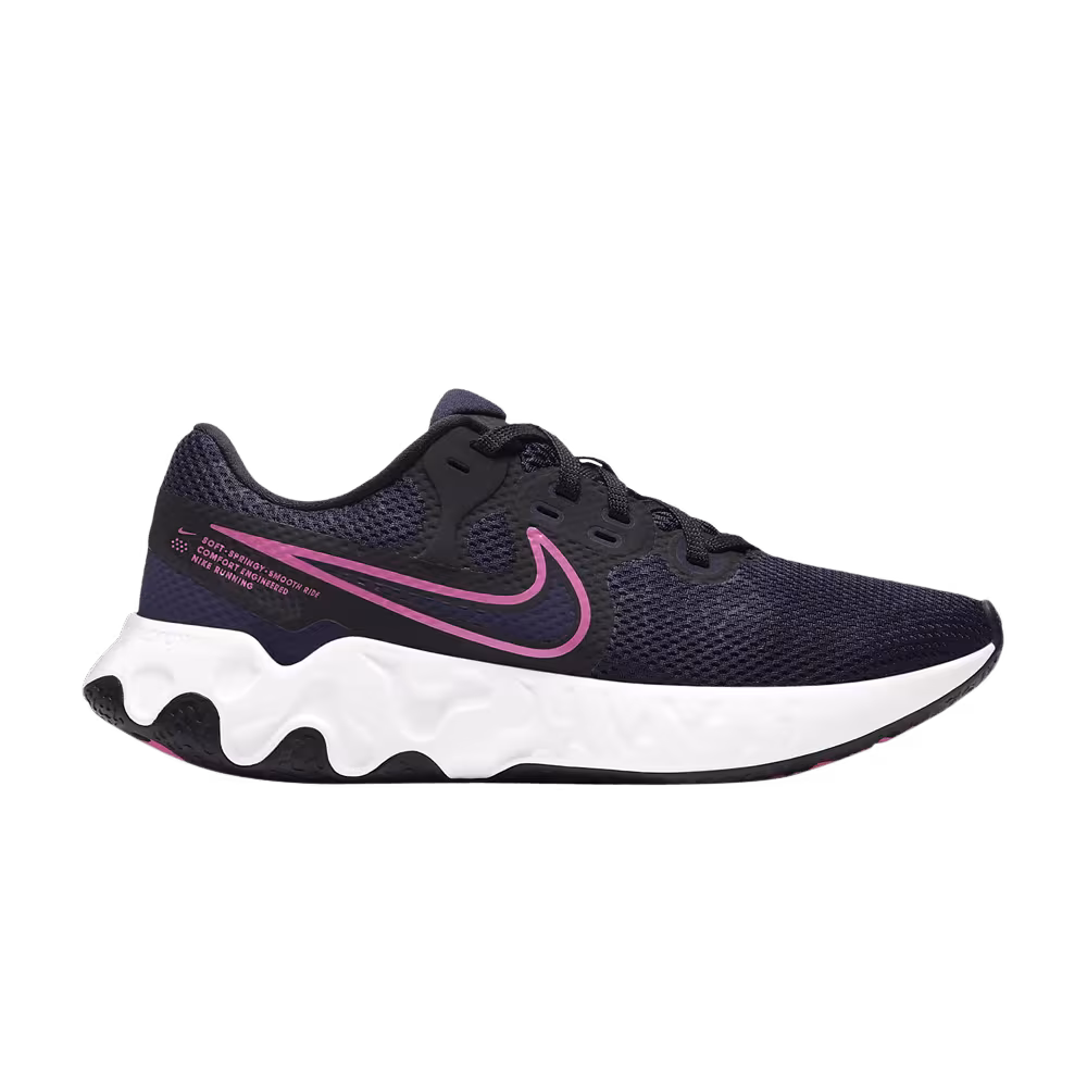 Nike Women's Renew Ride 2 Blackened Blue Pink Glow