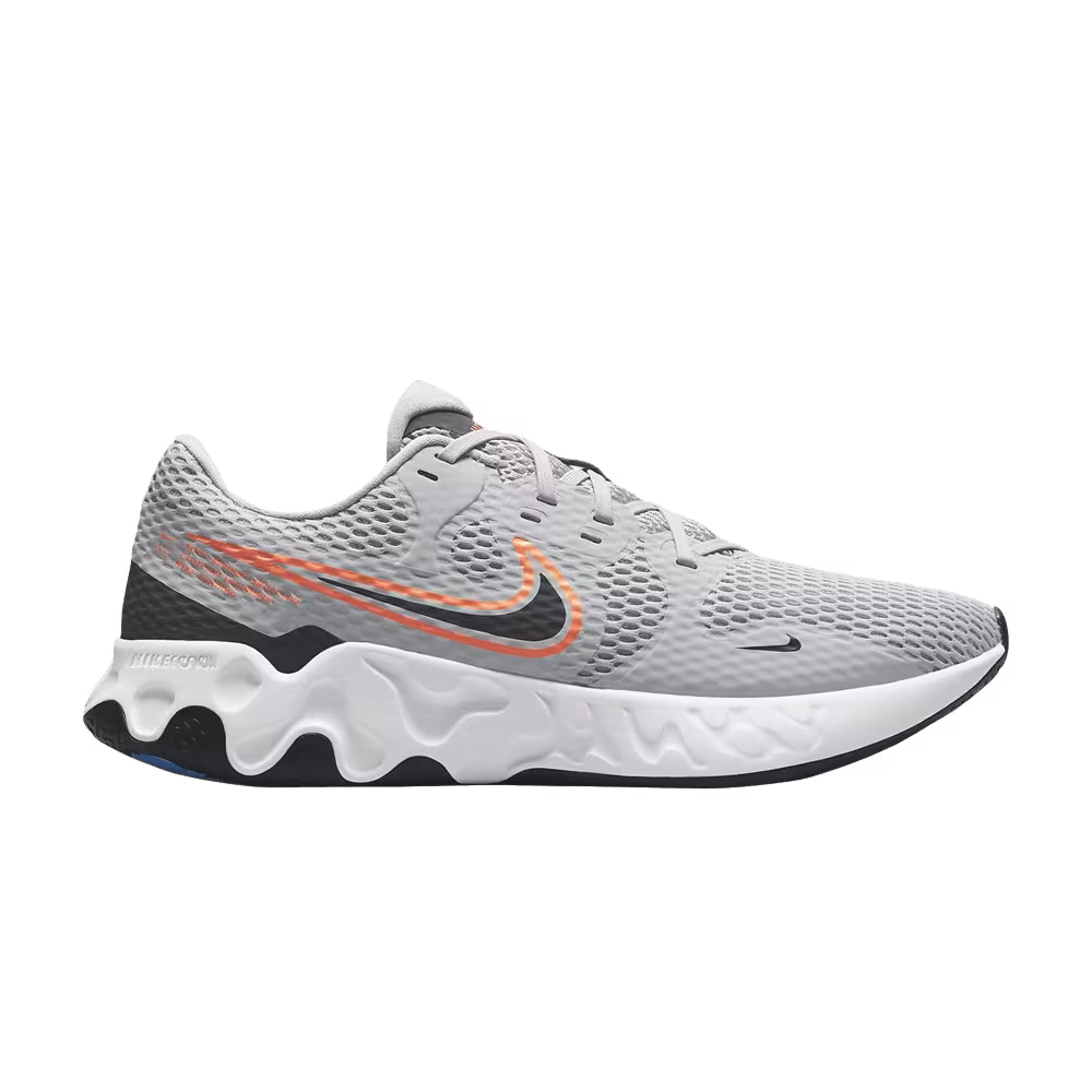 Nike Renew Ride 2 Light Smoke Grey Total Orange