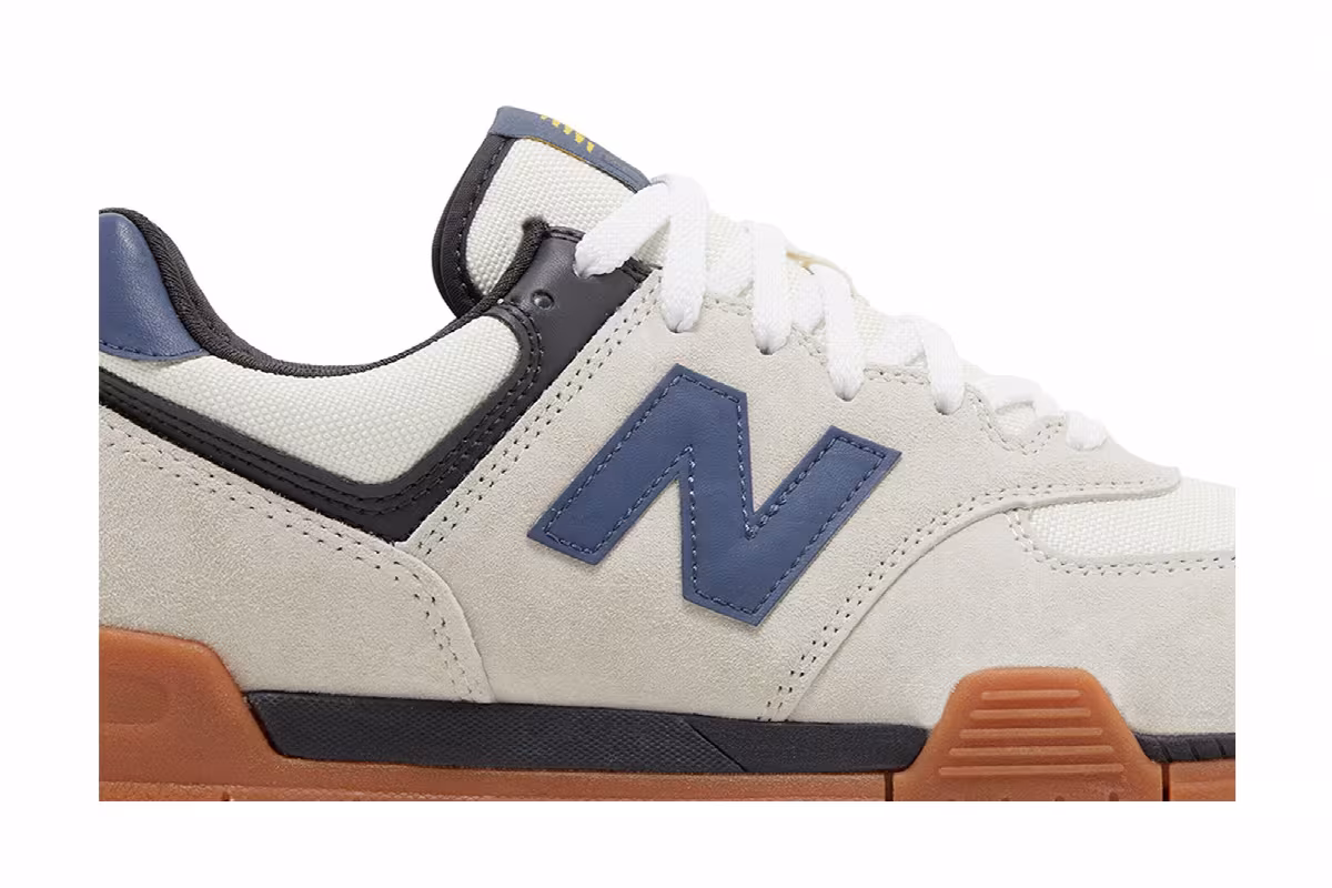 New Balance 574 Court Sea Salt Navy, view 3