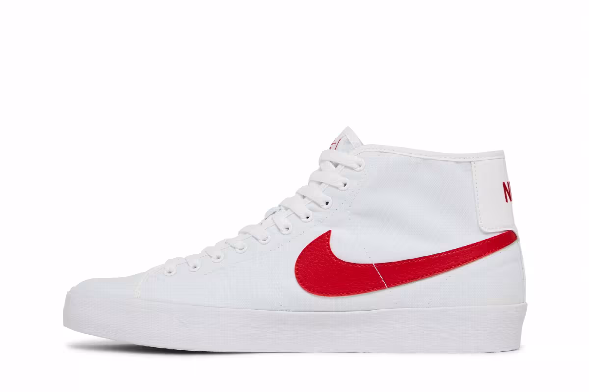 Nike Blazer Court Mid SB White University Red, view 4