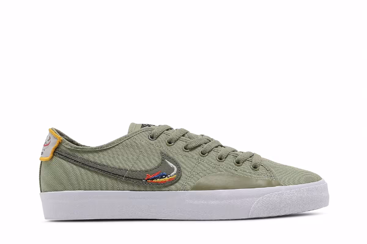 Daan Van Der Linden x Nike Blazer Court SB Dusty Olive, view 2