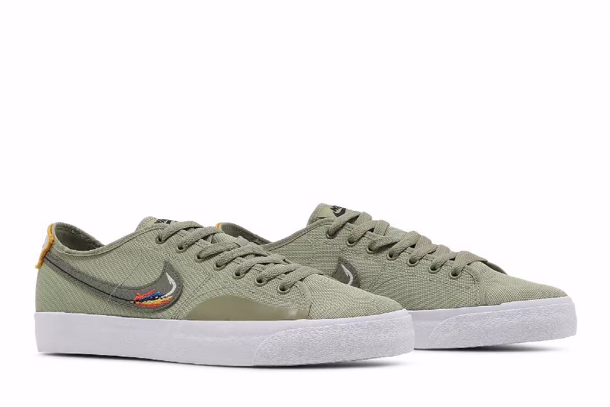 Daan Van Der Linden x Nike Blazer Court SB Dusty Olive, view 9