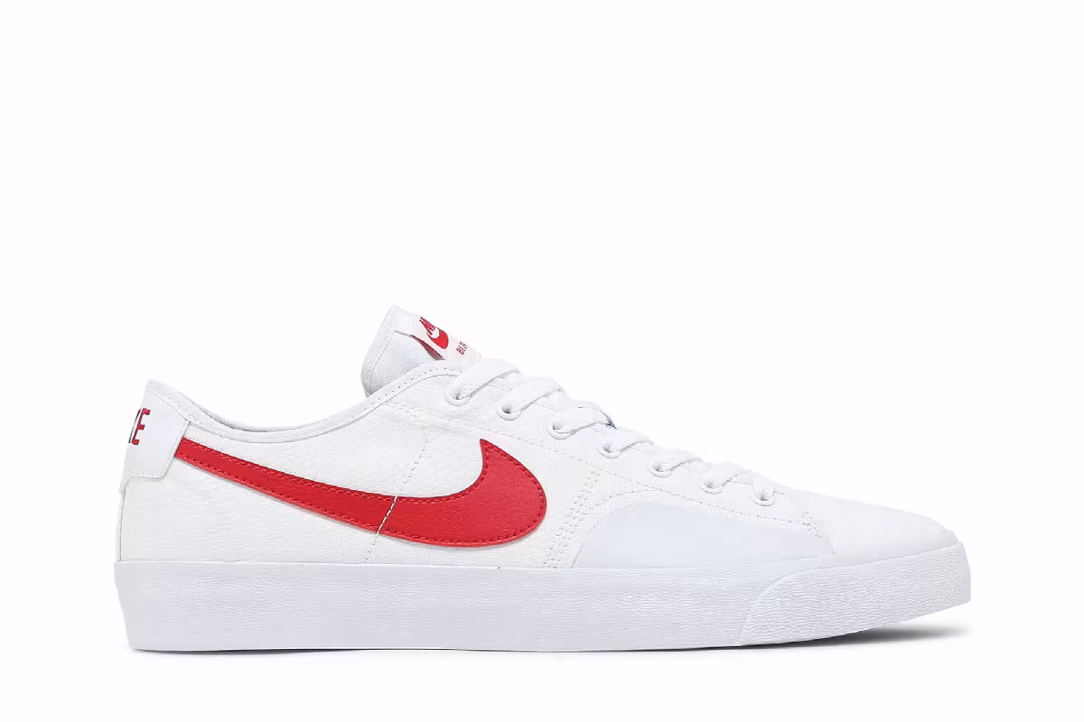 Nike Blazer Court SB White University Red, view 2