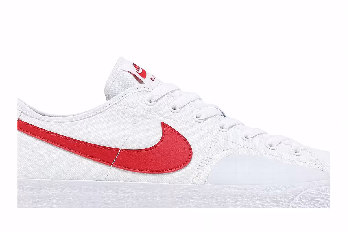 Nike Blazer Court SB White University Red, view 3
