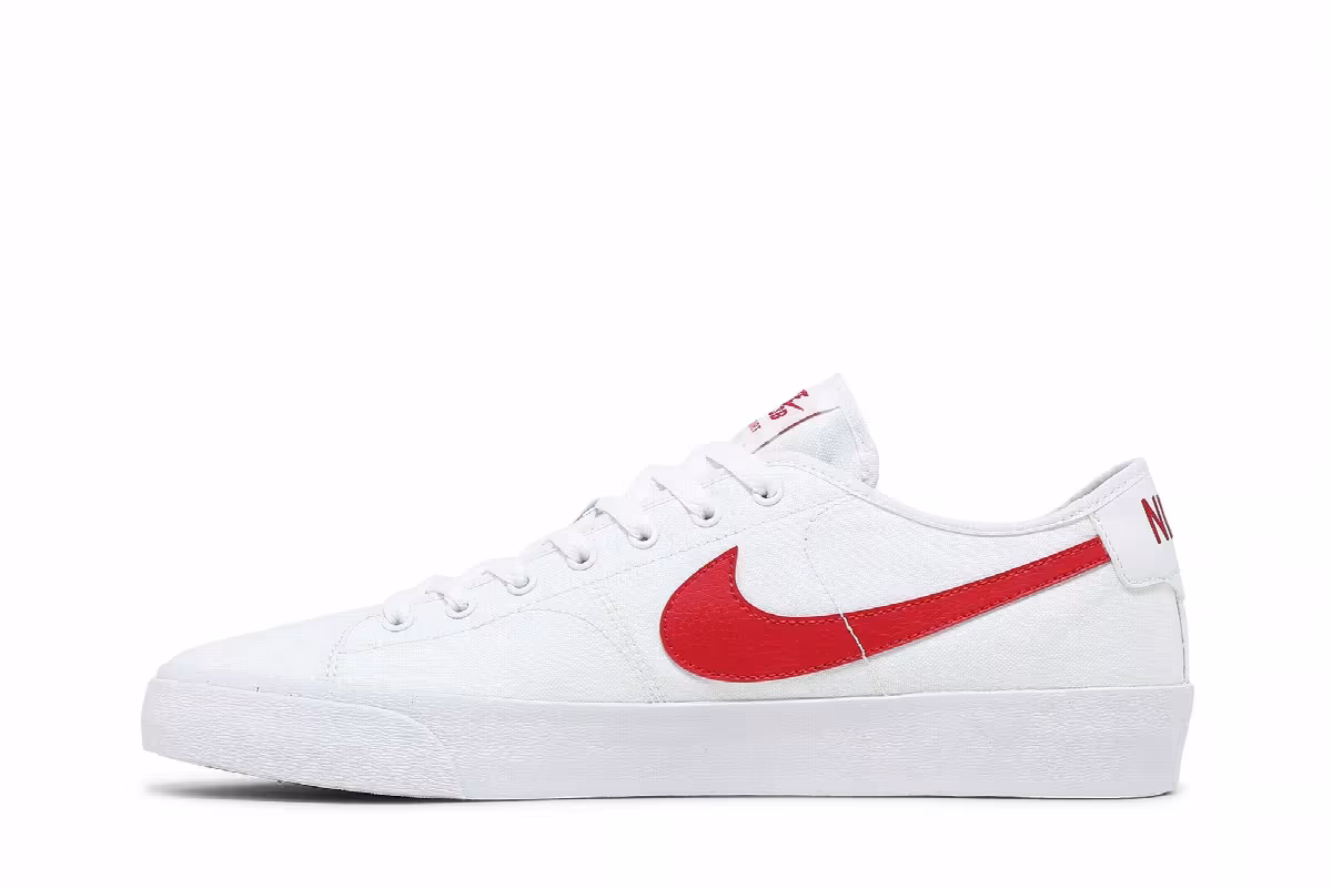 Nike Blazer Court SB White University Red, view 4