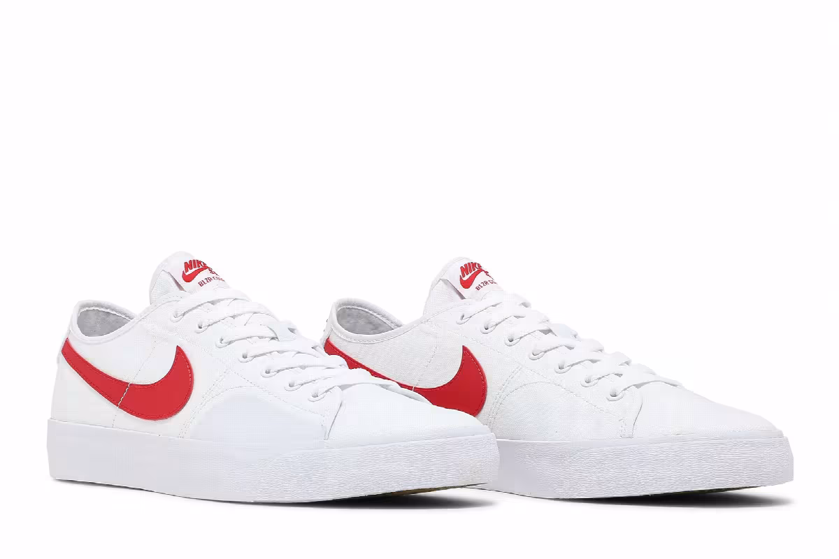 Nike Blazer Court SB White University Red, view 9