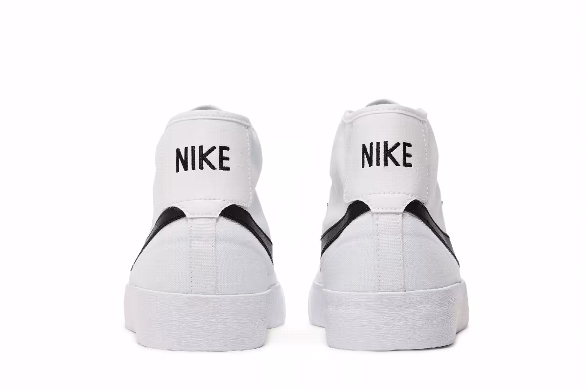 Nike Blazer Court Mid SB White Black, view 7