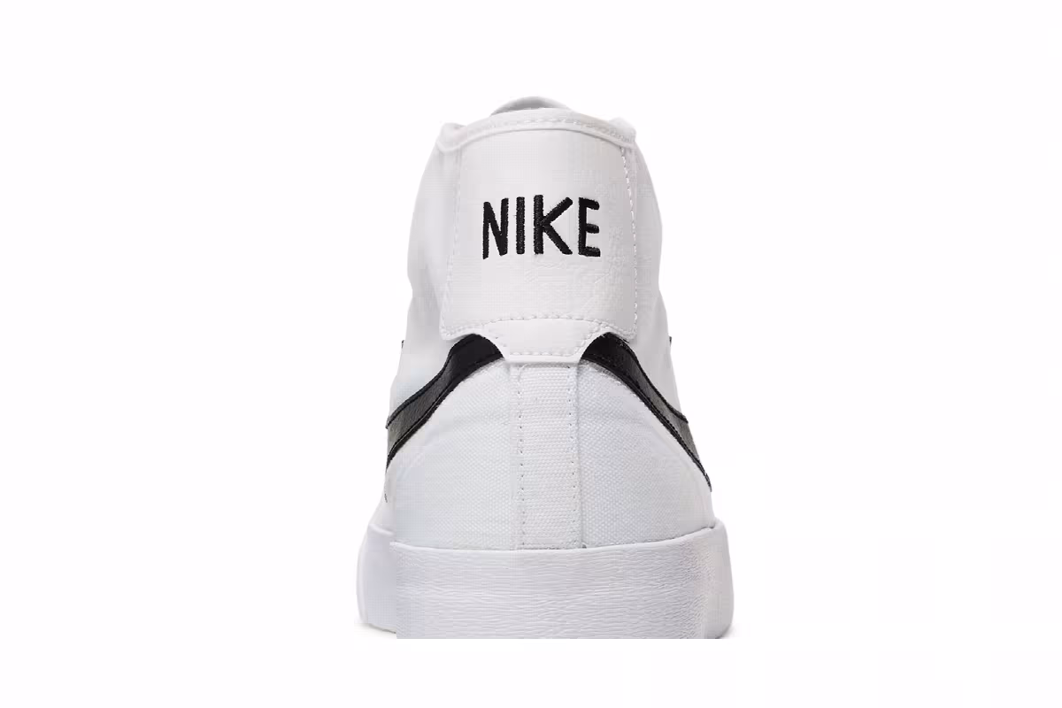 Nike Blazer Court Mid SB White Black, view 8