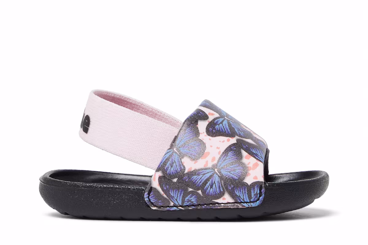 Nike Kawa Slide SE LB TD Pink Foam Butterfly, view 2