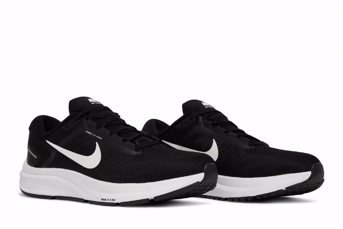 Nike Air Zoom Structure 24 Black White, view 9