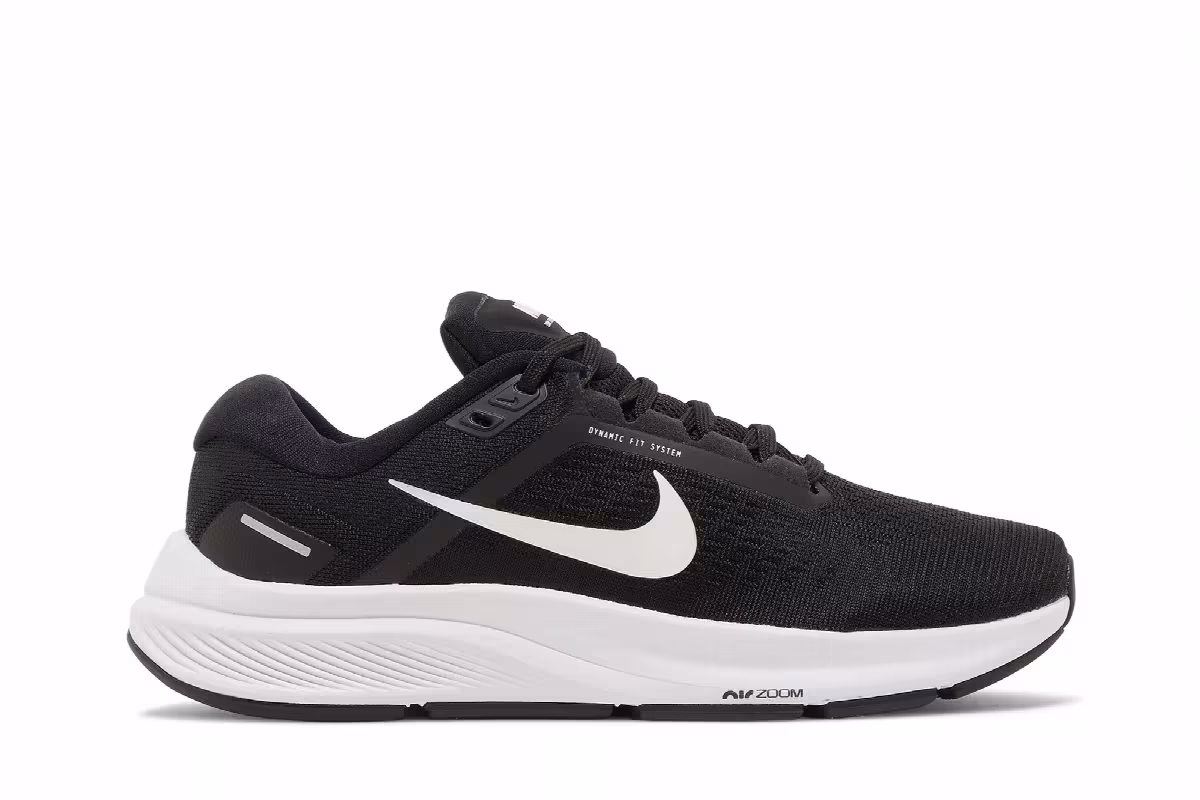 Nike Women's Air Zoom Structure 24 Black White, view 2