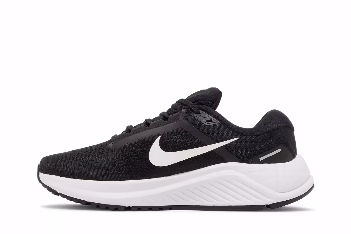 Nike Women's Air Zoom Structure 24 Black White, view 4