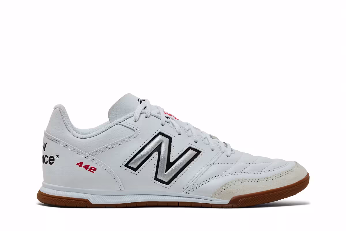 New Balance 442v2 Team IN White Black Gum, view 2